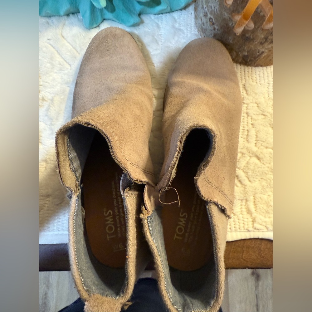 Toms Tan Ankle Boots